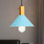 Modernist Tapered Shade Ceiling Fixture 1 Light Metallic Suspension Lamp in Black/Grey for Coffee Shop Blue Clearhalo 'Art Deco Pendants' 'Black' 'Cast Iron' 'Ceiling Lights' 'Ceramic' 'Crystal' 'Industrial Pendants' 'Industrial' 'Metal' 'Middle Century Pendants' 'Pendant Lights' 'Pendants' 'Rustic Pendants' 'Tiffany' Lighting' 1871477