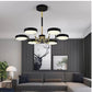 Macaron Stylish Round Chandelier Acrylic Wood 6 Heads Ceiling Pendant for Study Room Black Clearhalo 'Ceiling Lights' 'Chandeliers' Lighting' options 187147_382d5fde-f90b-46d2-82bd-3bc07fe4d34c