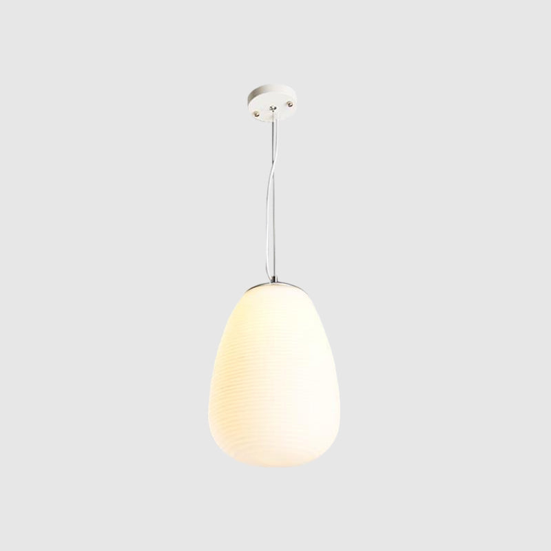 Nordic Stylish Pendant Light 1 Light Opal Glass Suspension Light in White for Office Kitchen Island Clearhalo 'Ceiling Lights' 'Glass shade' 'Glass' 'Island Lights' 'Modern Pendants' 'Modern' 'Pendant Lights' 'Pendants' Lighting' 1871489