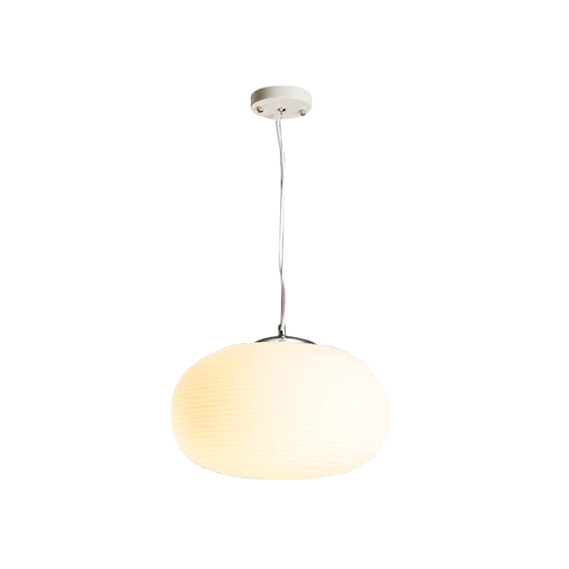 Nordic Stylish Pendant Light 1 Light Opal Glass Suspension Light in White for Office Kitchen Island Clearhalo 'Ceiling Lights' 'Glass shade' 'Glass' 'Island Lights' 'Modern Pendants' 'Modern' 'Pendant Lights' 'Pendants' Lighting' 1871493