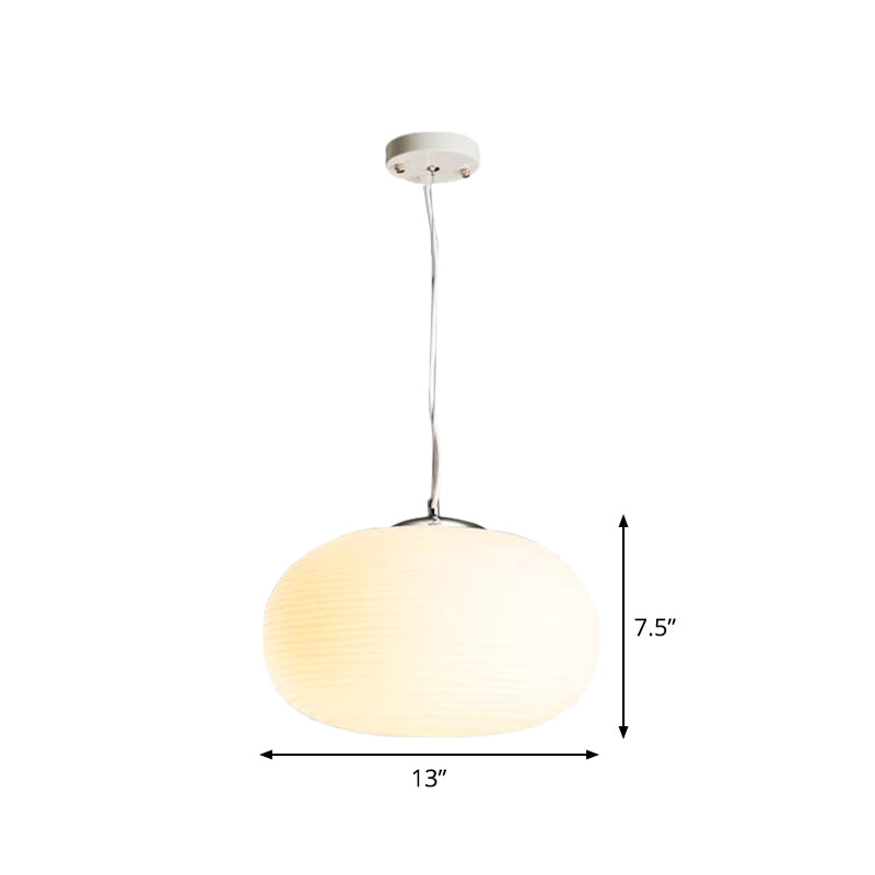 Nordic Stylish Pendant Light 1 Light Opal Glass Suspension Light in White for Office Kitchen Island Clearhalo 'Ceiling Lights' 'Glass shade' 'Glass' 'Island Lights' 'Modern Pendants' 'Modern' 'Pendant Lights' 'Pendants' Lighting' 1871495