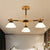 Black/Gold Branch Cone Shade Pendant Chandelier Modern Glass and Wood Hanging Light for Sitting Room 3 Black Clearhalo 'Carpenter Chandeliers' 'Ceiling Lights' 'Chandeliers' 'Industrial' 'Modern Chandeliers' 'Modern' Lighting' 1871728