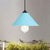 Contemporary Style Cone Ceiling Lamp 1 Bulb Metal Suspended Light in Black/Grey/Pink for Kitchen Blue Clearhalo 'Art Deco Pendants' 'Black' 'Cast Iron' 'Ceiling Lights' 'Ceramic' 'Crystal' 'Industrial Pendants' 'Industrial' 'Metal' 'Middle Century Pendants' 'Pendant Lights' 'Pendants' 'Rustic Pendants' 'Tiffany' Lighting' 1871765