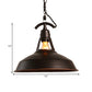 Oiled Bronze 1 Light Pendant Light Industrial Metallic Barn Shade Ceiling Pendant for Balcony Clearhalo 'Art Deco Pendants' 'Cast Iron' 'Ceiling Lights' 'Ceramic' 'Crystal' 'Industrial Pendants' 'Industrial' 'Metal' 'Middle Century Pendants' 'Pendant Lights' 'Pendants' 'Tiffany' Lighting' 1871777