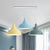 Multi Colored Saucer/Dome Shade Ceiling Light Industrial Style Metallic 3 Heads Kitchen Suspension Lamp Blue-Yellow-Green Dome Clearhalo 'Art Deco Pendants' 'Cast Iron' 'Ceiling Lights' 'Ceramic' 'Crystal' 'Industrial Pendants' 'Industrial' 'Metal' 'Middle Century Pendants' 'Pendant Lights' 'Pendants' 'Tiffany' Lighting' 1871798