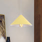 Conic Shade Coffee Shop Ceiling Fixture Macaron Style Metallic 1 Bulb Black/White/Pink Pendant Light Fixture Yellow Clearhalo 'Ceiling Lights' 'Modern Pendants' 'Modern' 'Pendant Lights' 'Pendants' Lighting' 1871906