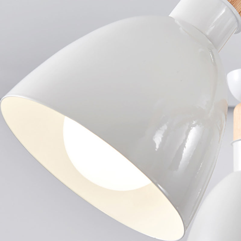 Metal Domed Ceiling Pendant Classroom Kindergarten 8 Lights Modern Chandelier Clearhalo 'Ceiling Lights' 'Chandeliers' Lighting' options 187214