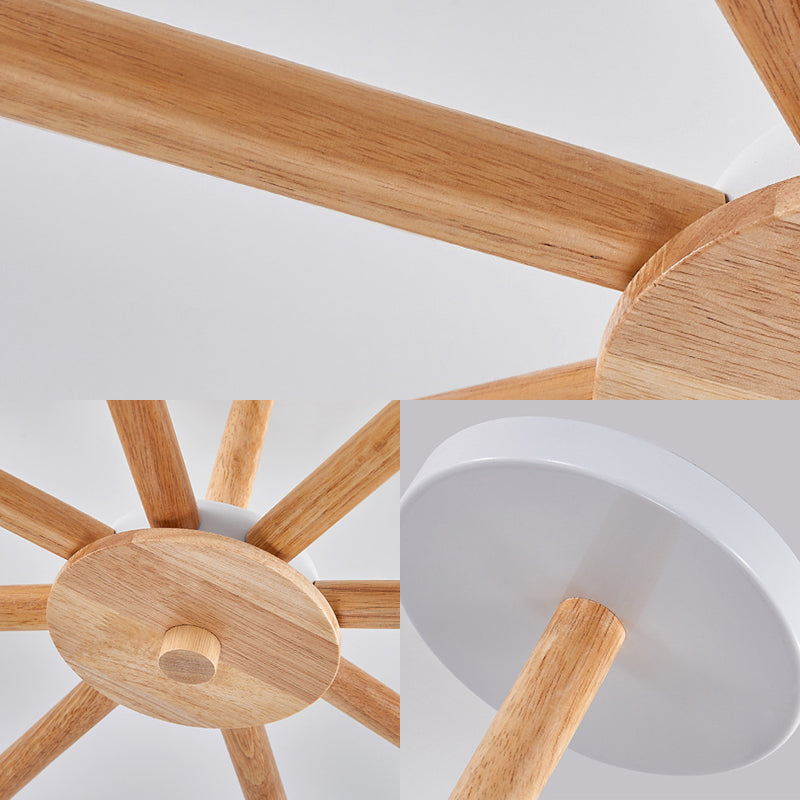 Metal Domed Ceiling Pendant Classroom Kindergarten 8 Lights Modern Chandelier Clearhalo 'Ceiling Lights' 'Chandeliers' Lighting' options 187215