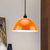 Metal Black/Gray Suspension Lamp Dome Shade 1 Bulb Industrial Style Pendant Light for Dining Room, 12"/14" W Orange Clearhalo 'Art Deco Pendants' 'Black' 'Cast Iron' 'Ceiling Lights' 'Ceramic' 'Crystal' 'Industrial Pendants' 'Industrial' 'Metal' 'Middle Century Pendants' 'Pendant Lights' 'Pendants' 'Rustic Pendants' 'Tiffany' Lighting' 1872321