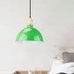 Dome Shade Metallic Hanging Light Retro Style 1 Head Dining Table Ceiling Pendant Fixture in Black/White Clearhalo 'Ceiling Lights' 'Modern Pendants' 'Modern' 'Pendant Lights' 'Pendants' Lighting' 1872368