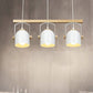 White/Grey Dome Shade Linear Chandelier 3/4 Heads Nordic Metal Island Light over Dining Table Clearhalo 'Ceiling Lights' 'Island Lights' Lighting' 1872829