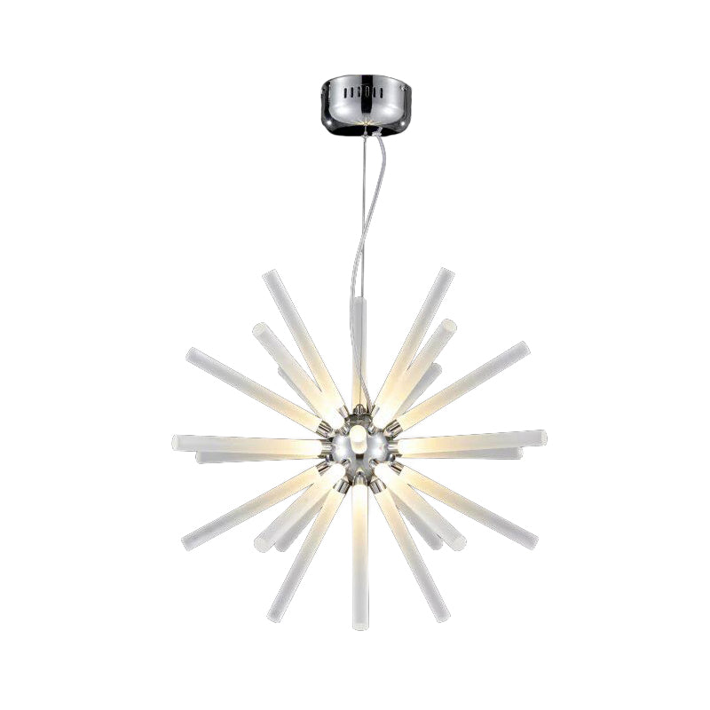 Starburst Chandelier Pendant Light Modern Crystal 12.5"/18"/28" Wide LED Clear Hanging Ceiling Light Clearhalo 'Ceiling Lights' 'Chandeliers' 'Clear' 'Industrial' 'Modern Chandeliers' 'Modern' 'Tiffany' 'Traditional Chandeliers' Lighting' 187370