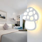 Kids Slim Mushroom Wall Light Acrylic White LED Wall Lamp for Foyer Bathroom Clearhalo 'Wall Lamps & Sconces' 'Wall Lights' Lighting' 187437