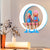 Cartoon Big O Wall Light with Couple Acrylic Sconce Light for Child Bedroom Restaurant Blue Clearhalo 'Wall Lamps & Sconces' 'Wall Lights' Lighting' 187501