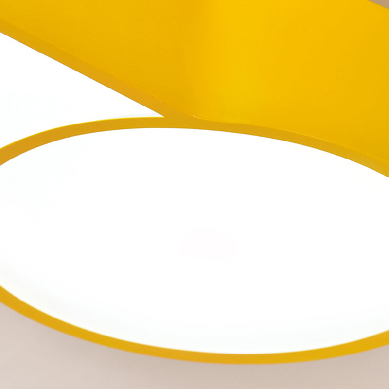 Lovely Wrench Shape Ceiling Mount Light Acrylic Ceiling Fixture for Kindergarten Bedroom Clearhalo 'Ceiling Lights' 'Close To Ceiling Lights' 'Close to ceiling' 'Flush mount' Lighting' 187610