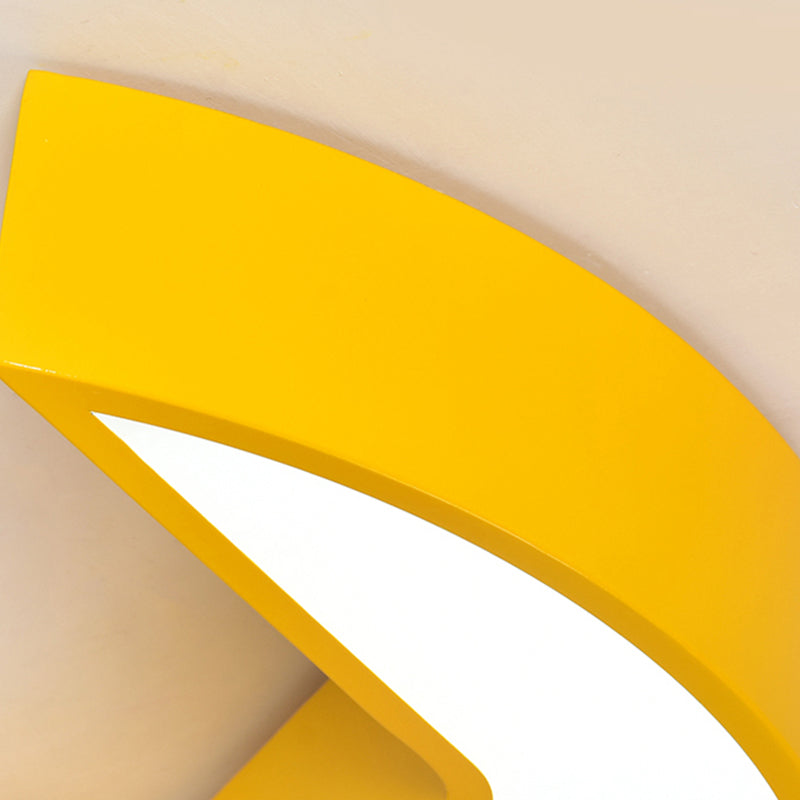 Lovely Wrench Shape Ceiling Mount Light Acrylic Ceiling Fixture for Kindergarten Bedroom Clearhalo 'Ceiling Lights' 'Close To Ceiling Lights' 'Close to ceiling' 'Flush mount' Lighting' 187611