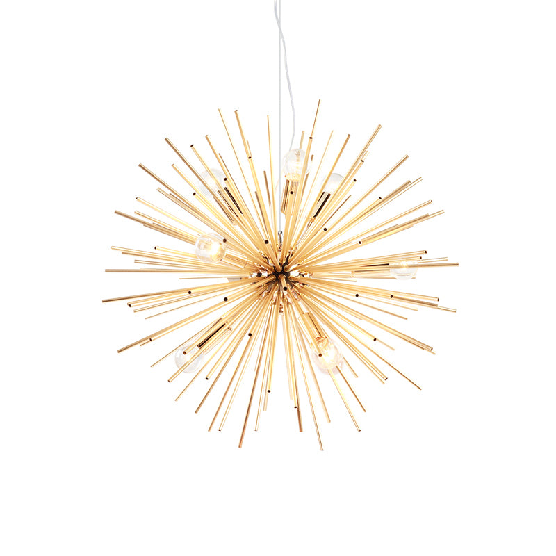 20.5"/22.5" Dia Sputnik Chandelier Pendant Light Modern Metal LED Gold Hanging Pendant Lamp Clearhalo 'Ceiling Lights' 'Chandeliers' 'Modern Chandeliers' 'Modern' Lighting' 187661