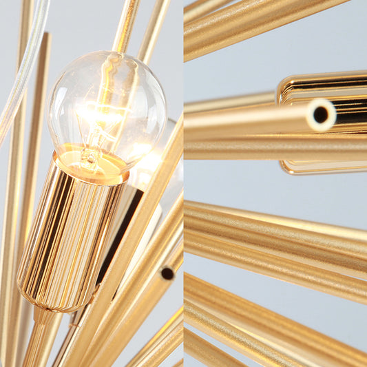 20.5"/22.5" Dia Sputnik Chandelier Pendant Light Modern Metal LED Gold Hanging Pendant Lamp Clearhalo 'Ceiling Lights' 'Chandeliers' 'Modern Chandeliers' 'Modern' Lighting' 187664