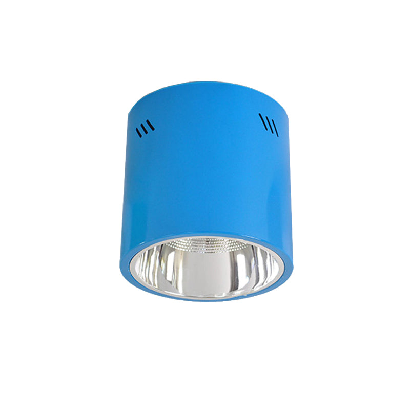 1 Head Drum Shaped Ceiling Mount Light Commercial Metal Down Light for Cloth Shop Clearhalo 'Ceiling Lights' 'Close To Ceiling Lights' 'Close to ceiling' 'Flush mount' Lighting' 187676