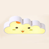 Baby Bedroom Cloud Ceiling Light Metal & Acrylic Kids White Flush Mount Light White Clearhalo 'Ceiling Lights' 'Close To Ceiling Lights' 'Close to ceiling' 'Flush mount' Lighting' 187693