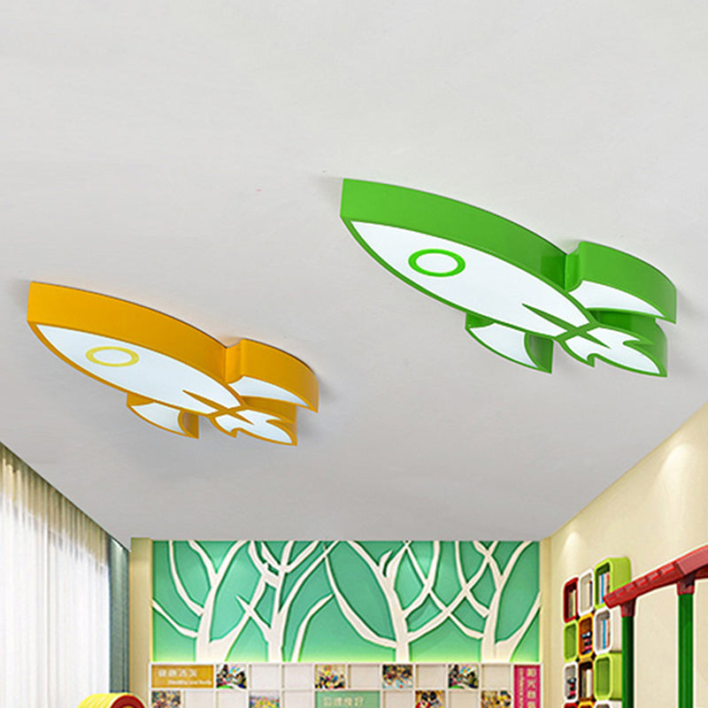 Acrylic Spaceship Ceiling Mount Light Child Bedroom Contemporary Ceiling Lamp Clearhalo 'Ceiling Lights' 'Close To Ceiling Lights' 'Close to ceiling' 'Flush mount' Lighting' 187767