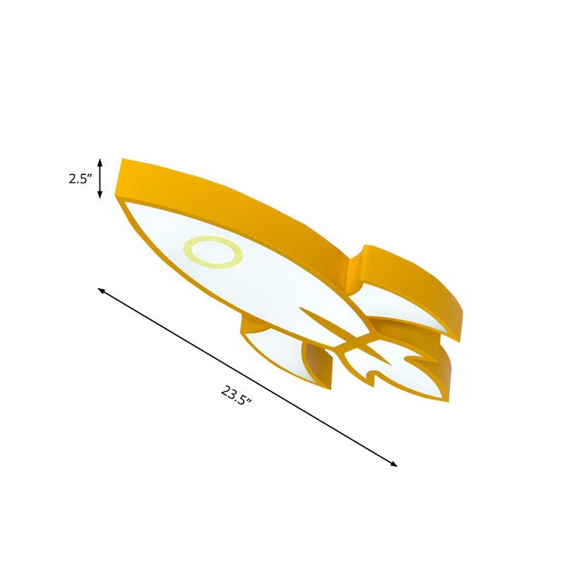 Acrylic Spaceship Ceiling Mount Light Child Bedroom Contemporary Ceiling Lamp Clearhalo 'Ceiling Lights' 'Close To Ceiling Lights' 'Close to ceiling' 'Flush mount' Lighting' 187770