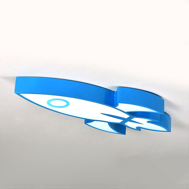 Acrylic Spaceship Ceiling Mount Light Child Bedroom Contemporary Ceiling Lamp Clearhalo 'Ceiling Lights' 'Close To Ceiling Lights' 'Close to ceiling' 'Flush mount' Lighting' 187773