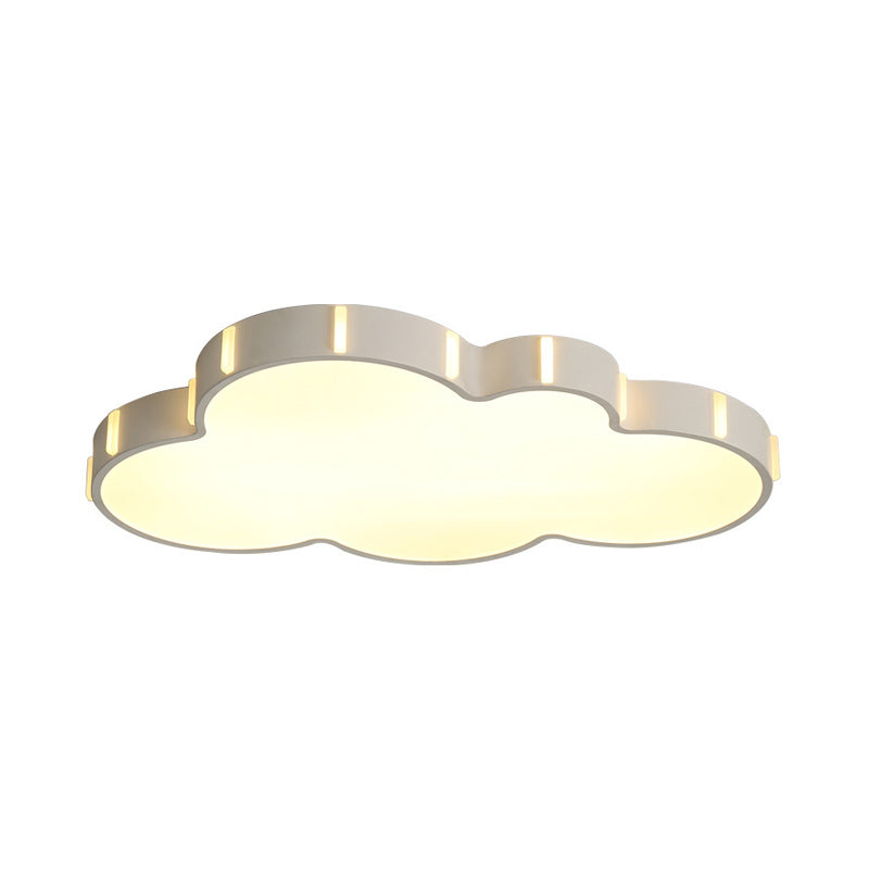 Acrylic Cloud Ceiling Mount Light Adult Bedroom Modern Simple Ceiling Lamp in White Clearhalo 'Ceiling Lights' 'Close To Ceiling Lights' 'Close to ceiling' 'Flush mount' Lighting' 187886