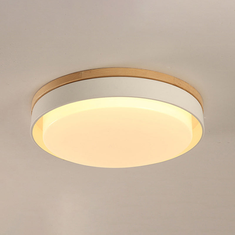 Round Child Bedroom Ceiling Light Acrylic Nordic Style Macaron Colored Flush Mount Light White Clearhalo 'Ceiling Lights' 'Close To Ceiling Lights' 'Close to ceiling' 'Flush mount' Lighting' 188265