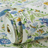 Illustration Mimosa Wallpaper Roll for Living Room in Neutral Color, 33-foot x 20.5-inch Clearhalo 'Country wall decor' 'Rustic' 'Wallpaper' Wall Decor' 1883335