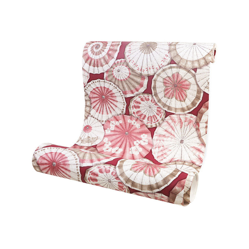 Stain-Resistant Umbrella Wall Art Non-Woven Fabric Countryside Wallpaper for Home Decoration, 33'L x 20.5"W Clearhalo 'Country wall decor' 'Rustic' 'Wallpaper' Wall Decor' 1883342