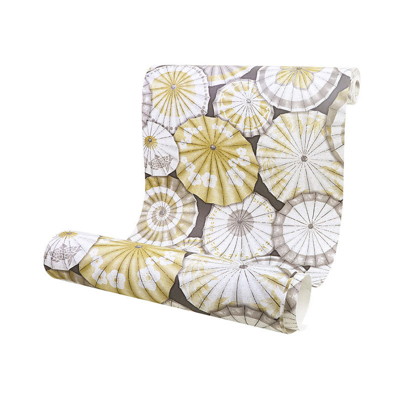 Stain-Resistant Umbrella Wall Art Non-Woven Fabric Countryside Wallpaper for Home Decoration, 33'L x 20.5"W Clearhalo 'Country wall decor' 'Rustic' 'Wallpaper' Wall Decor' 1883345