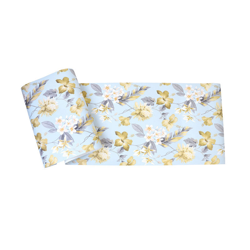 Natural Color Farmhouse Wallpaper 33' x 20.5" Blossoms and Leaf Wall Covering for Bedroom Clearhalo 'Country wall decor' 'Rustic' 'Wallpaper' Wall Decor' 1883357