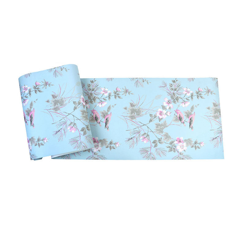 Water-Resistant Wall Covering 33' x 20.5" Asia Inspired Wall Art for Guest Room Decoration Clearhalo 'Country wall decor' 'Rustic' 'Wallpaper' Wall Decor' 1883369