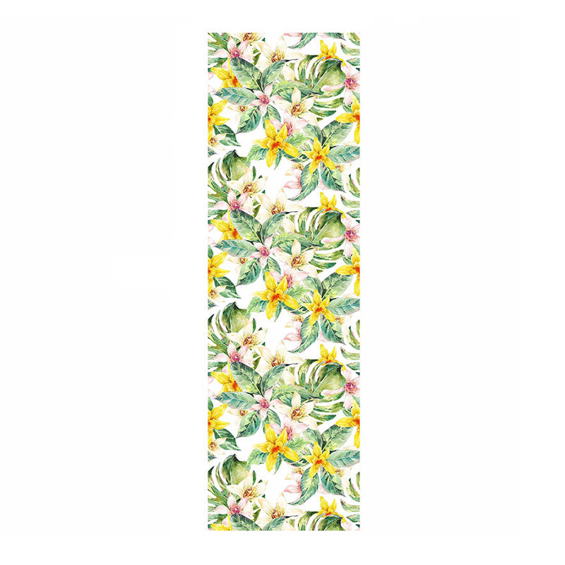 Green and Yellow Modernism Wallpaper 29.1 sq ft. Blossoming Flower Wall Covering for Accent Wall Clearhalo 'Country wall decor' 'Rustic' 'Wallpaper' Wall Decor' 1883462