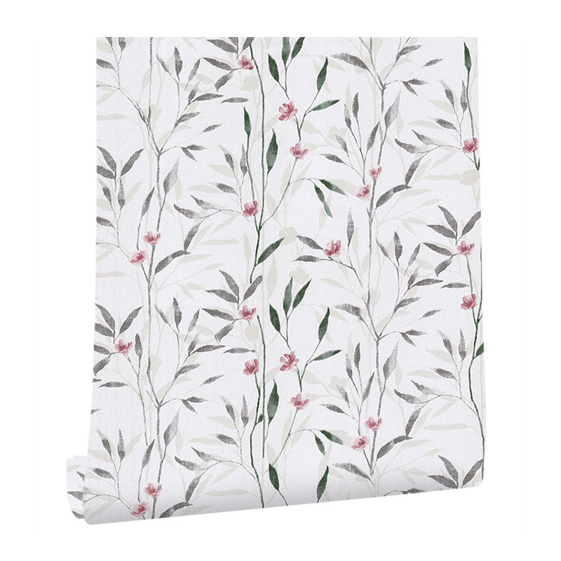 Minimalist Wall Art in Grey and Pink Home Decoration Wallpaper Roll, Self-Adhesive Clearhalo 'Country wall decor' 'Rustic' 'Wallpaper' Wall Decor' 1883467