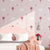 Fire Balloon Wall Art in Soft Color Vinyl Wallpaper for Kid's Bedroom, Self-Adhesive, 64.6 sq ft. Pink Clearhalo 'Wall Decor' 'Wallpaper' 1883473