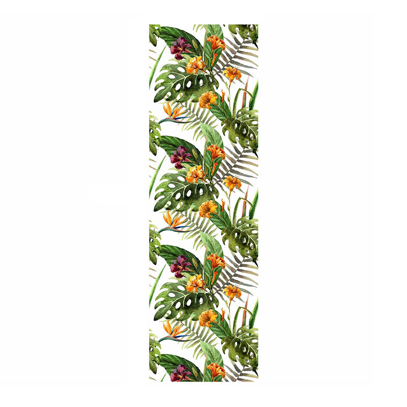 Green Palm Tree Wall Covering Stain-Resistant Wallpaper Roll for Accent Wall, Self-Adhesive Clearhalo 'Modern wall decor' 'Modern' 'Wallpaper' Wall Decor' 1883673