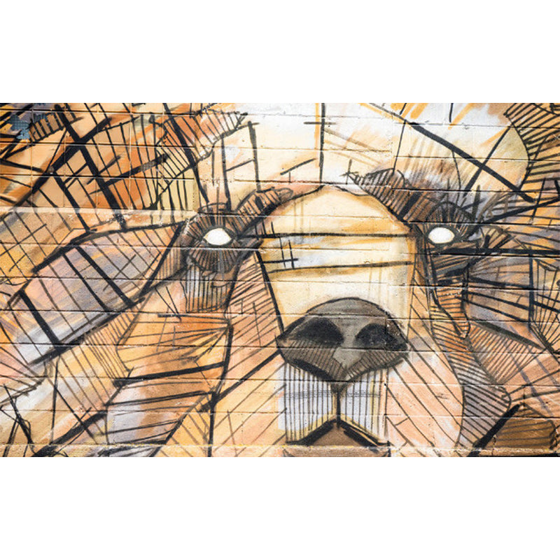 Bright Graffiti Graphic Mural Wallpaper Contemporary Non-Woven Wall Covering, Customised Clearhalo 'Wall Decor' 'Wall Mural' 1885032