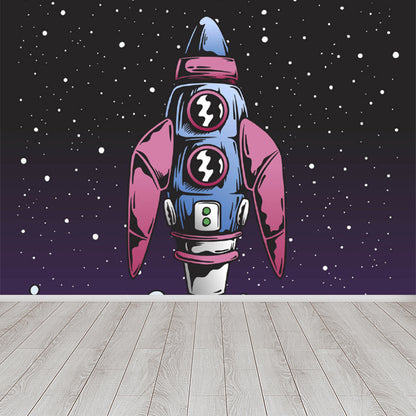 Illustration Magical Pattern Wall Mural Giant Wall Covering for Dining Room, Custom Dark Purple Clearhalo 'Wall Decor' 'Wall Mural' 1885074