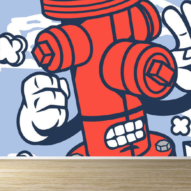 Giant Children's Art Wall Mural Soft Color Cartoon Pattern Wall Decor, Custom Printed Clearhalo 'Wall Decor' 'Wall Mural' 1885081