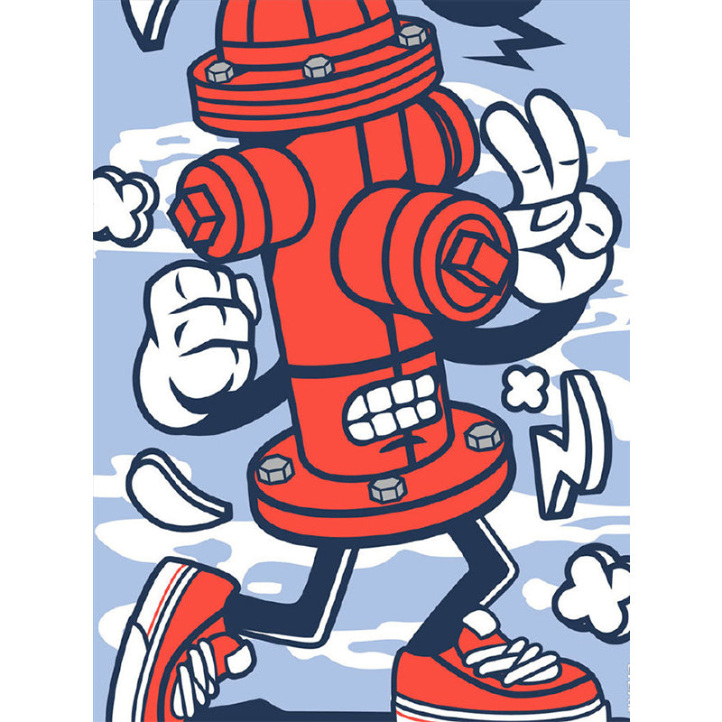 Giant Children's Art Wall Mural Soft Color Cartoon Pattern Wall Decor, Custom Printed Clearhalo 'Wall Decor' 'Wall Mural' 1885082