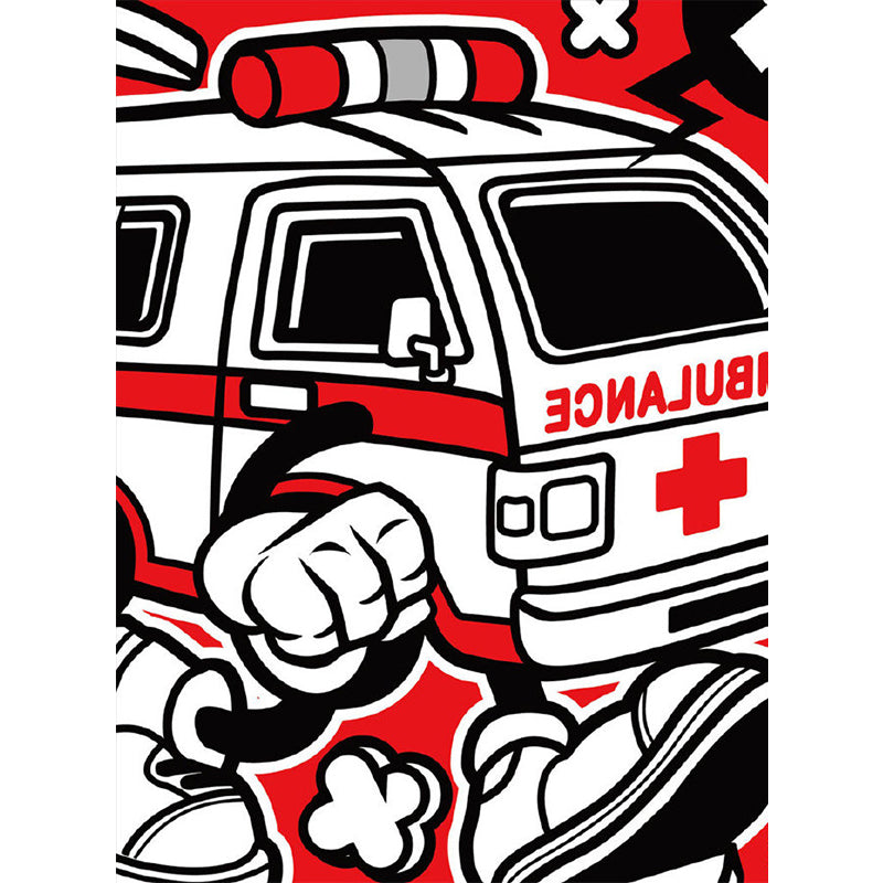 Giant Children's Art Wall Mural Soft Color Cartoon Pattern Wall Decor, Custom Printed Clearhalo 'Wall Decor' 'Wall Mural' 1885092