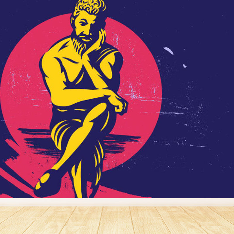 Stain Resistant Novel Pattern Mural Decal Non-Woven Modern Wall Decor for Sitting Room Clearhalo 'Wall Decor' 'Wall Mural' 1885111