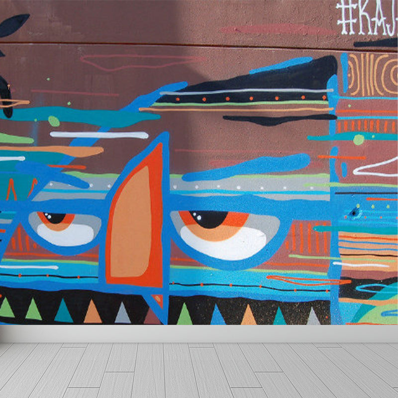 Soft Color Art Graphic Mural Stain Resistant Contemporary Drawing Room Wall Decor Clearhalo 'Wall Decor' 'Wall Mural' 1885190