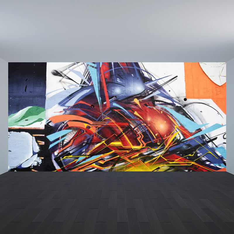 Soft Color Art Graphic Mural Stain Resistant Contemporary Drawing Room Wall Decor Clearhalo 'Wall Decor' 'Wall Mural' 1885201