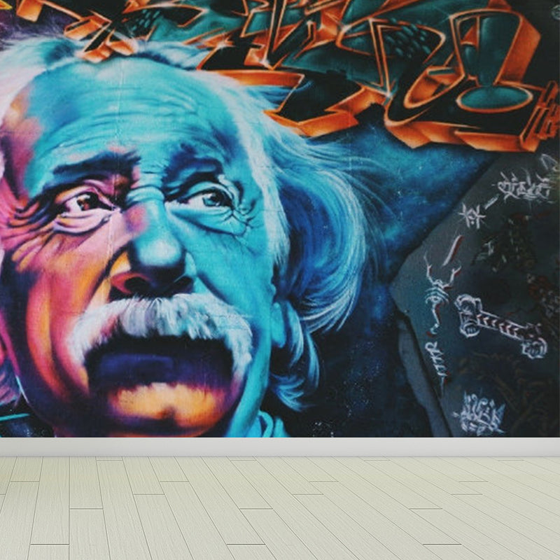 Full Size Illustration Modern Mural Wallpaper with Fashionable Graphic in Light Color Clearhalo 'Wall Decor' 'Wall Mural' 1885255