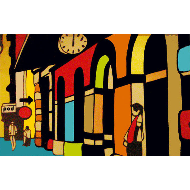 Full Size Illustration Modern Mural Wallpaper with Fashionable Graphic in Light Color Clearhalo 'Wall Decor' 'Wall Mural' 1885277