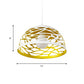 Hollowed-Out Dome Buffet Pendant Metal 1 Head Nordic Cord Hanging Light in Yellow Clearhalo 'Ceiling Lights' 'Modern Pendants' 'Modern' 'Pendant Lights' 'Pendants' Lighting' 1886216