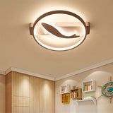 Acrylic Fish Shaped Ceiling Mount Light Modern Stylish Ceiling Lamp in White for Kitchen White Clearhalo 'Ceiling Lights' 'Close To Ceiling Lights' 'Close to ceiling' 'Flush mount' Lighting' 188835